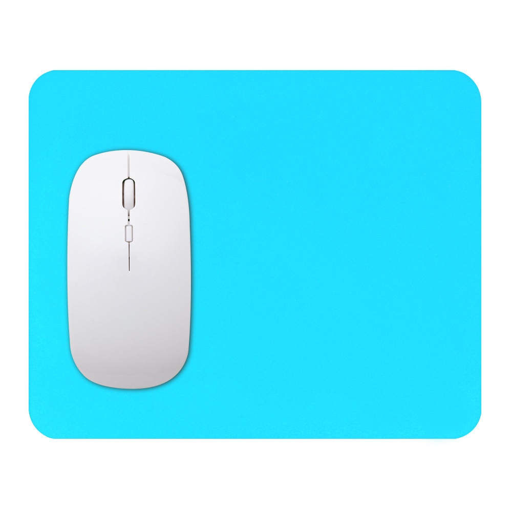 Miếng Lót Chuột Máy Tính / Laptop 18 * 22cm Bằng Silicon Chống Trượt Hình Vuông Màu Trơn Siêu Mỏng Tiện Dụng