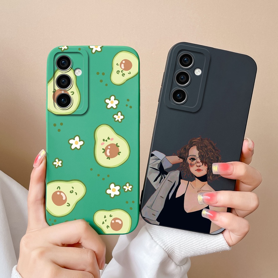 Mờ / matte Ốp Điện Thoại Silicon Họa Tiết Trái Bơ Chống Sốc Cho samsung galaxy s23 fe 5g samsung s 23 fe