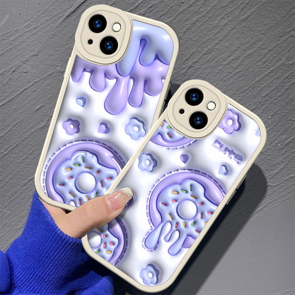 Ốp Điện Thoại Silicon tpu Mềm In Hình Bánh Quy lp14 Cho iphone 14 plus 15 pro max