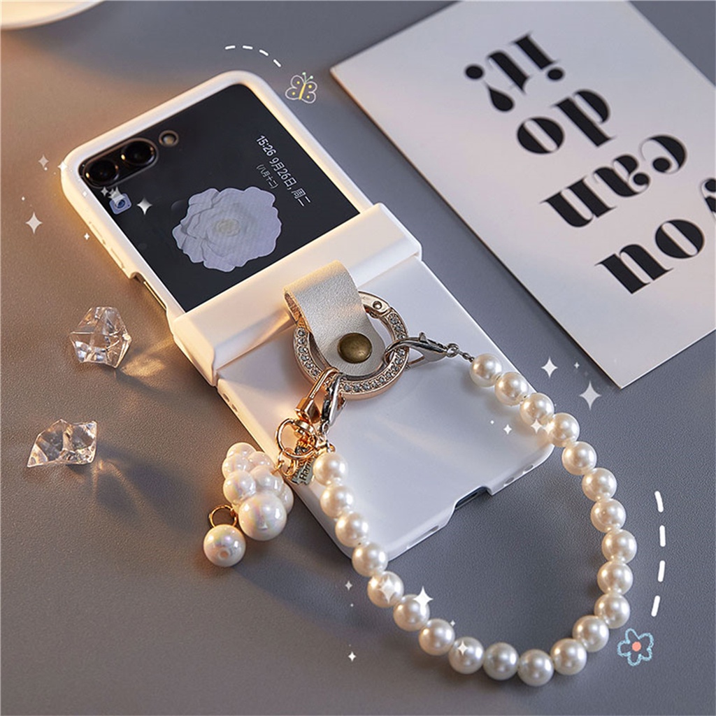 Dễ Thương Ốp Điện Thoại Họa Tiết Đám Mây 3d Kèm Vòng Đeo Tay Cho galaxy z flip 5 z flip5 flip5 zflip5