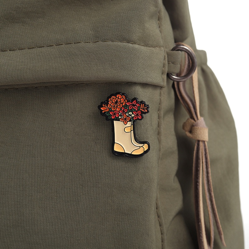 Ghim Cài Áo Hình Hoa Hướng Dương / Giày Bốt / Giày Bốt / Hoa Hồng Nghệ Thuật / Giày Đi Xe Đạp / Xe Hơi Huy Hiệu Làm Quà Tặng Bạn Bè