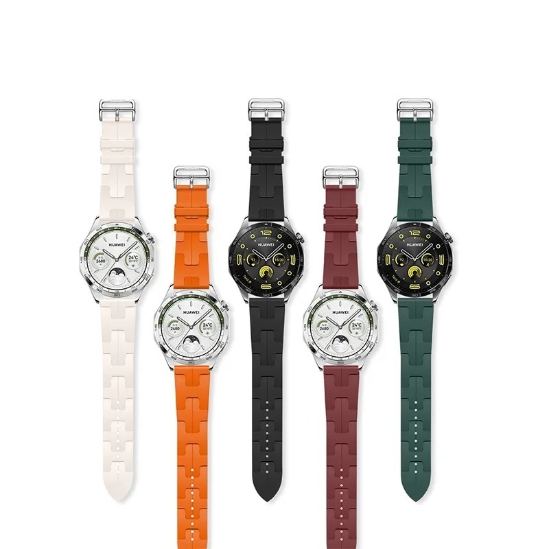 HERMES Silicone Dây Đeo Silicon Thay Thế Cho Đồng Hồ Thông Minh huawei gt 4 41mm 46mm gt 4