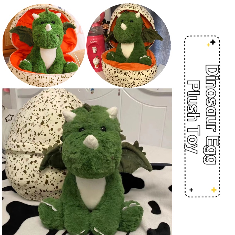 HYC Humey Hoạt Hình Quả Trứng Khủng Long Nhồi Bông Thương Hiệu logo Lý Tưởng Để Chơi Trò Chơi Và Tưởng Tượng