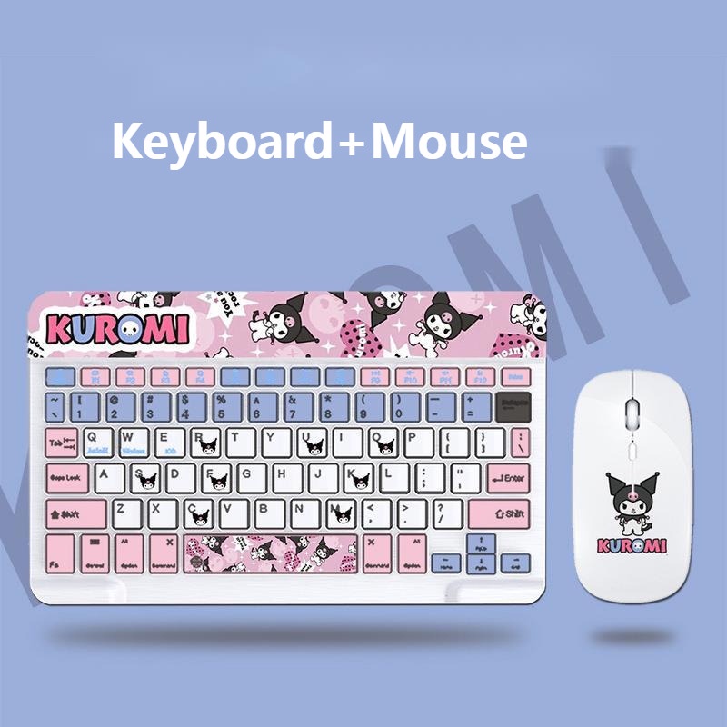 Dễ Thương Bộ Bàn Phím Và Chuột bluetooth Không Dây Cho laptop pc tablet Điện Thoại