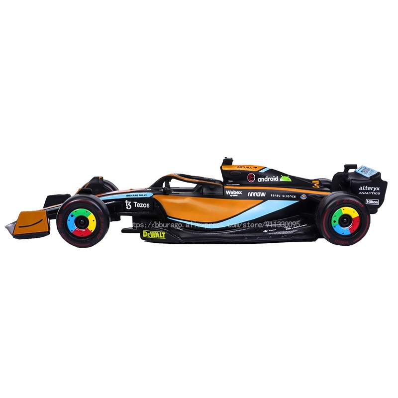 Bburago Xe Hơi bburago 1: 43 2022 f1 mclaren mcl36 Tỉ Lệ 1: 43 #3 Vòng Hoa Laniel Riciardo #4 Mô Hình Xe Hơi lando norris Bằng Hợp Kim Chất Lượng Cao