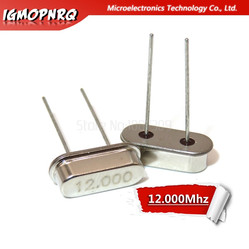 10 Chiếc 12.000M 12.000Mhz 12 Mhz igMopnrq Thạch Anh Pha Lê Cộng Hưởng Thụ Động Dao Động HC 49S Mới 