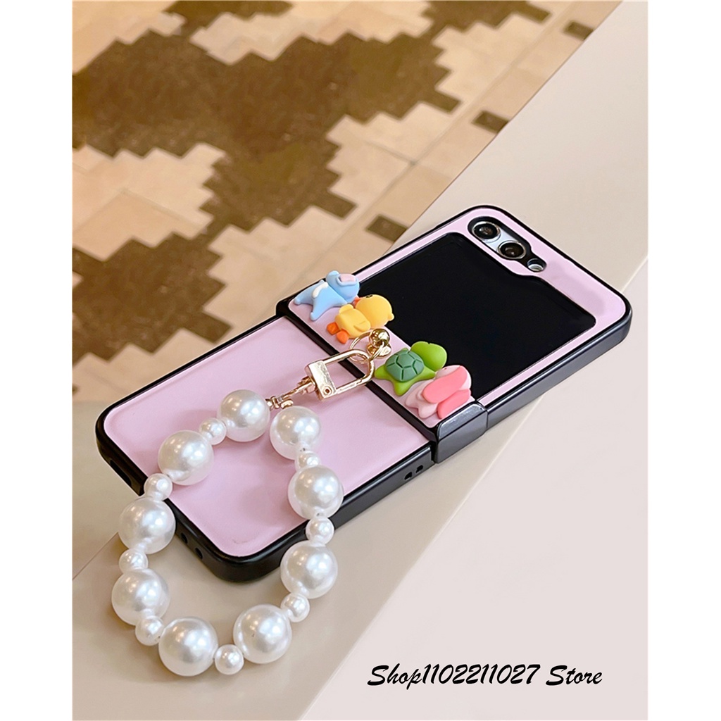 Dễ Thương Ốp Điện Thoại Hình Động Vật Hoạt Hình Hàn Quốc Cho galaxy z flip 5 5g z flip5 zflip5 zflip5