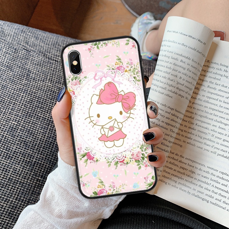 Ốp Điện Thoại tpu Dẻo Họa Tiết Hoạt Hình hello kitty Dễ Thương Cho iphone 13 mini 14 pro max t115