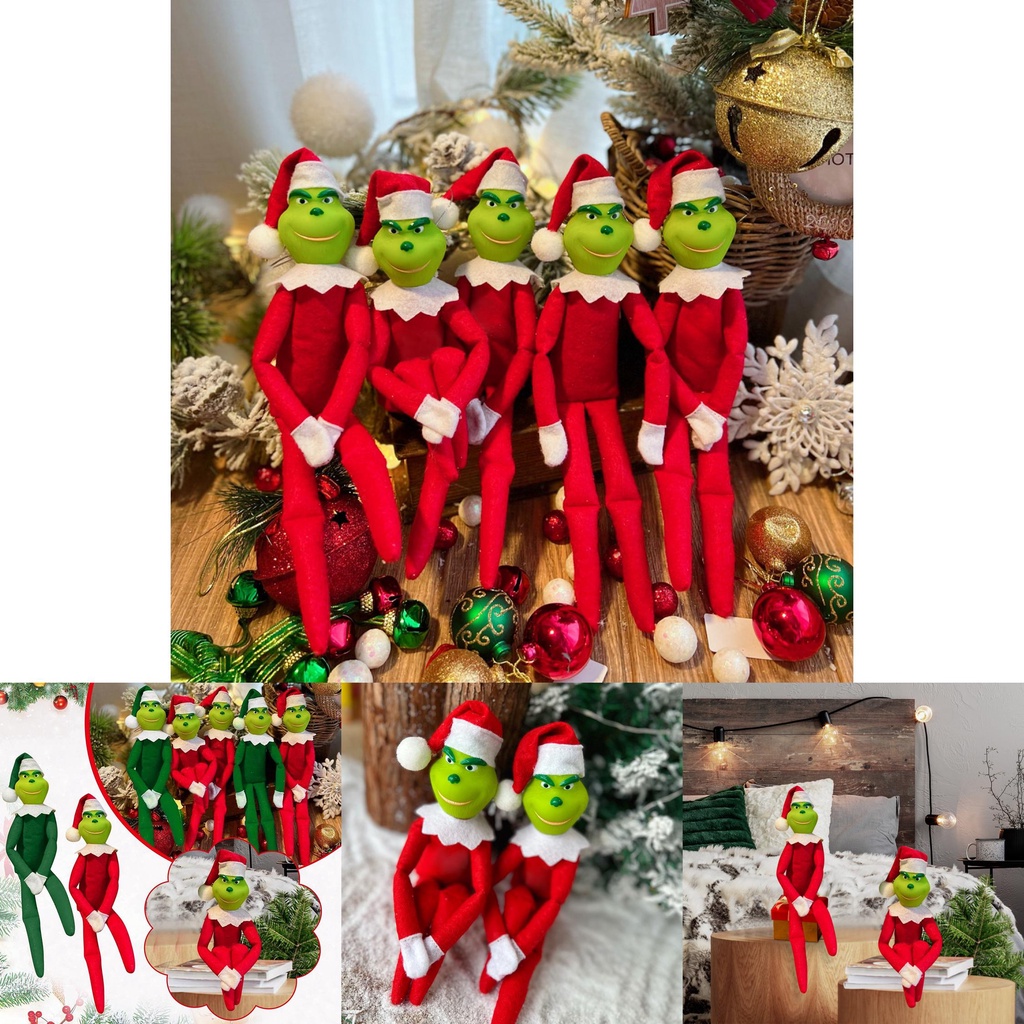 Mềm Búp Bê grinch Nhồi Bông Giáng Sinh Vui Nhộn