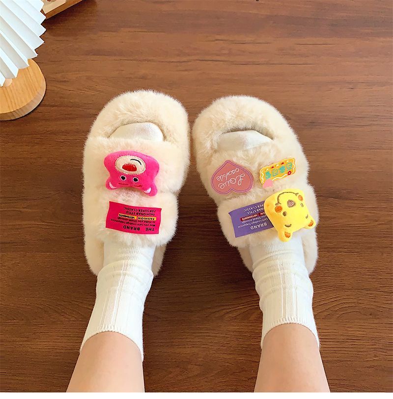 Thời Trang Dép Xỏ Ngón In Họa Tiết Xinh Xắn Dành Cho Nữ / size 36-4