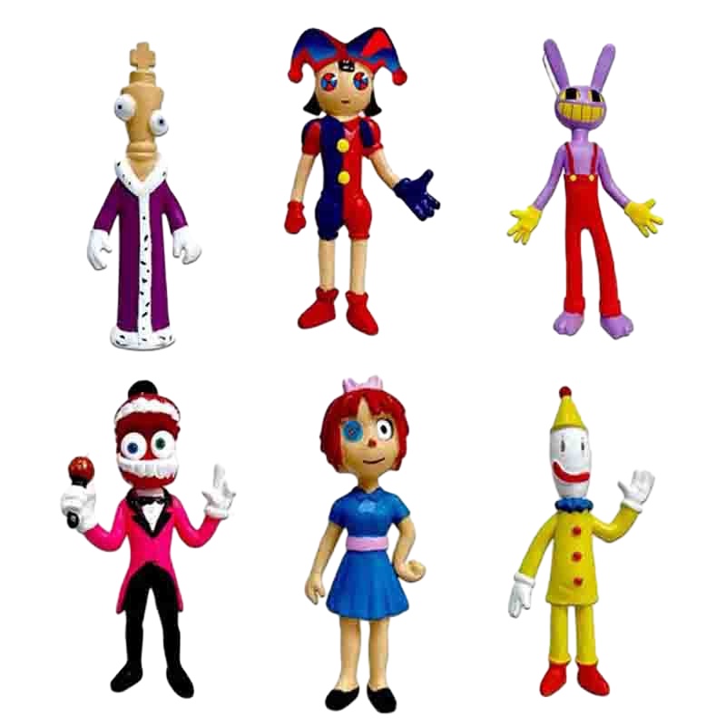 The Amazing Digital Circus Bộ 12 Mô Hình Rạp Xiếc Kỹ Thuật Số Trang Trí