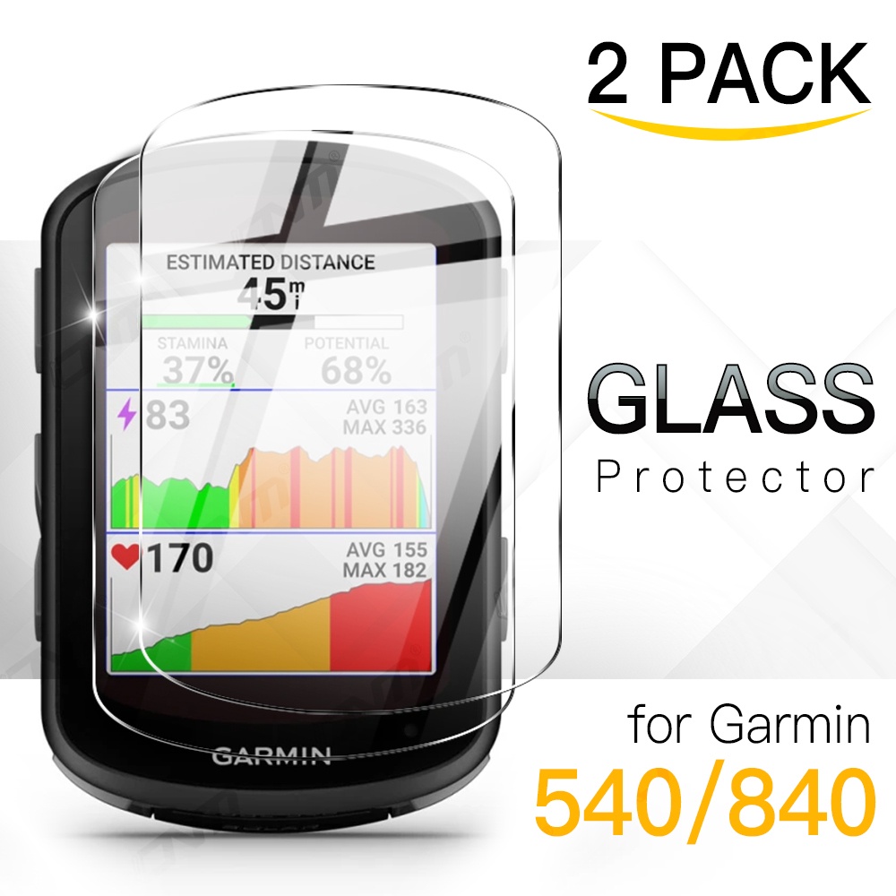 Set 2 Kính Cường Lực Siêu Mỏng Bảo Vệ Màn Hình Chống Trầy Cho garmin edge 540 840 530 830