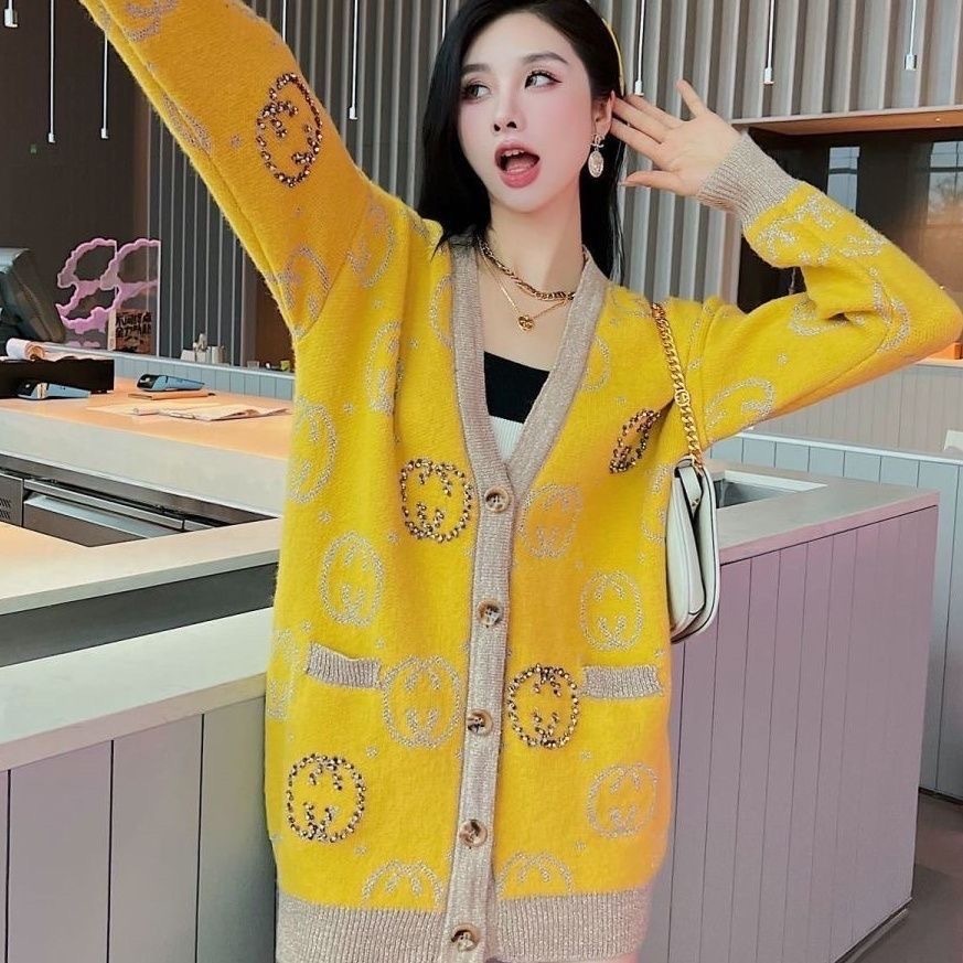 Áo Khoác cardigan Dệt Kim Giữ Ấm Thời Trang 2023 Mới 2023