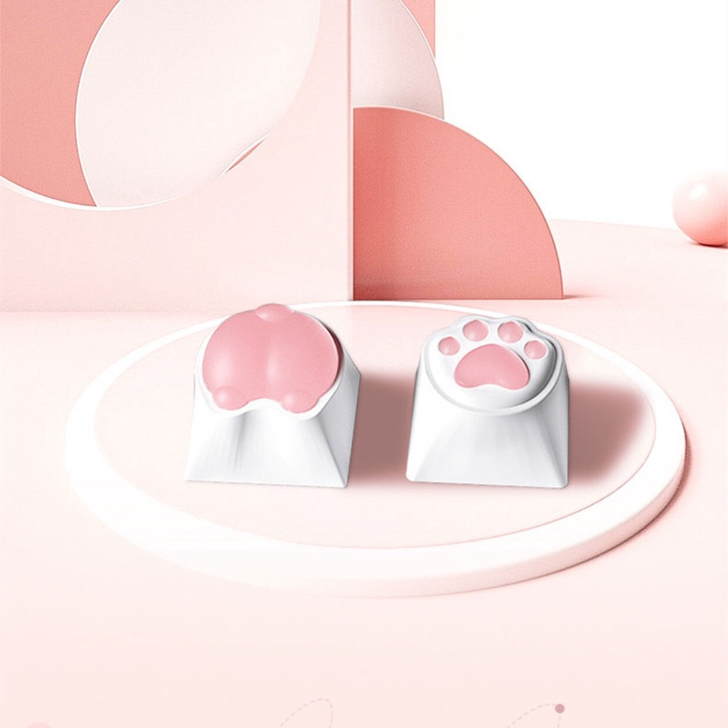 Móc Khóa Hình Dấu Chân Mèo Bằng silicone Dễ Thương