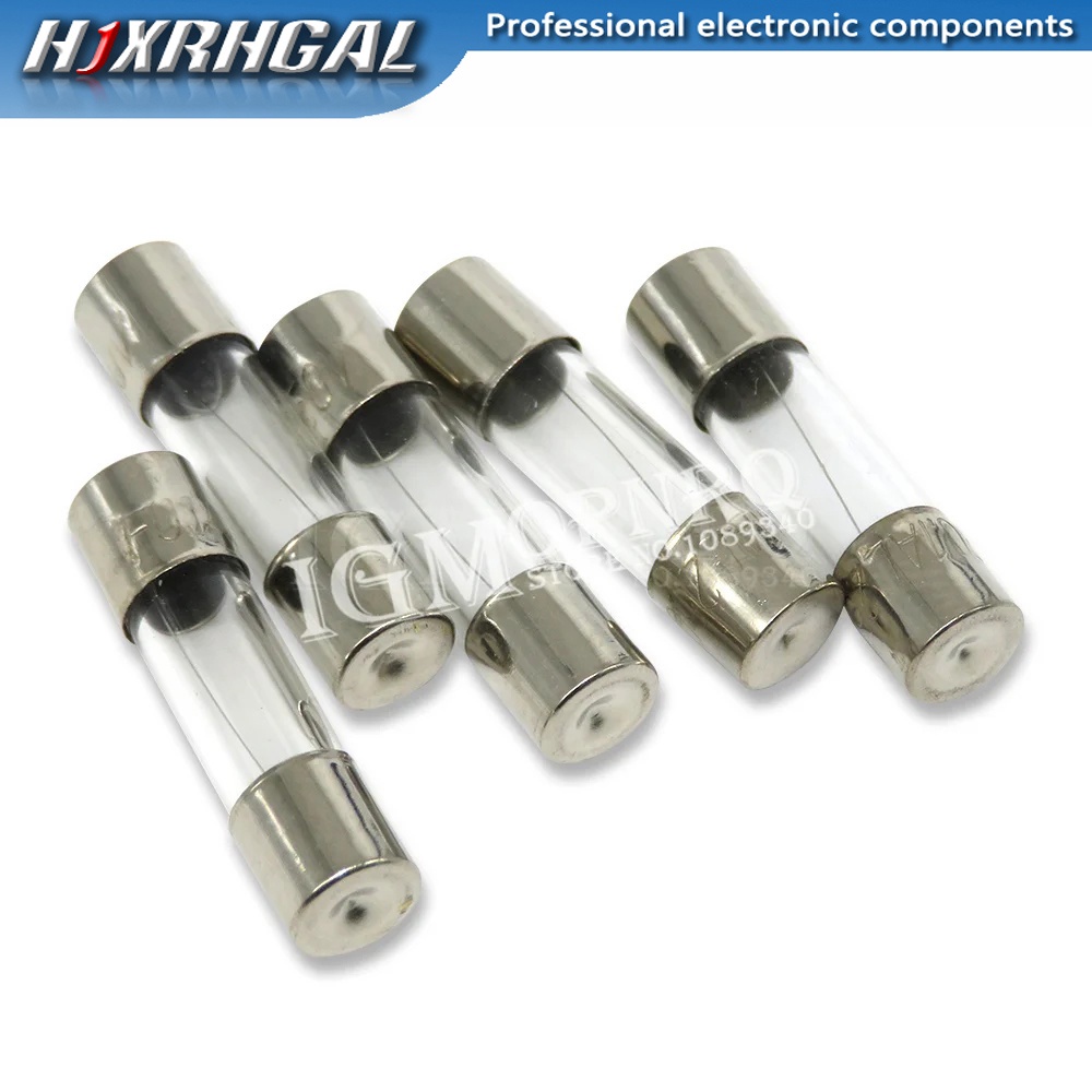 Set 10 Ống Cầu Chì Thủy Tinh 5x20 250v 0.1a-25a 5x20 5x20 0.2a 0.25a 0.3a 1a 1.25a 2a 2.5a 3a 3.15a 4a 5a 6a 6.3a