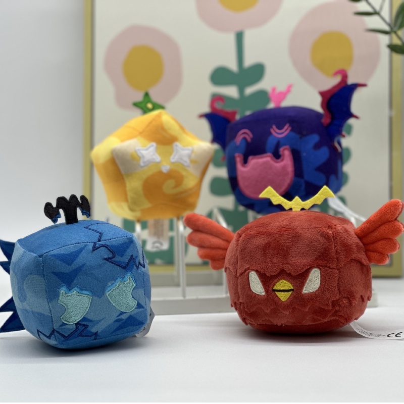 Blox Fruits Đồ chơi nhồi bông Hình Trái Cây / Da Báo / Trái Cây Màu Tím Xinh Xắn