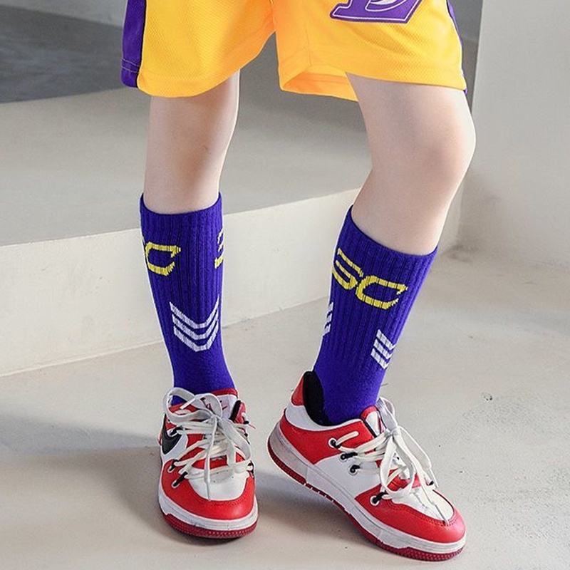 Vớ cotton Thoáng Khí Cao Đến Mắt Cá Chân nba Cho Bé Trai 8-15 Tuổi