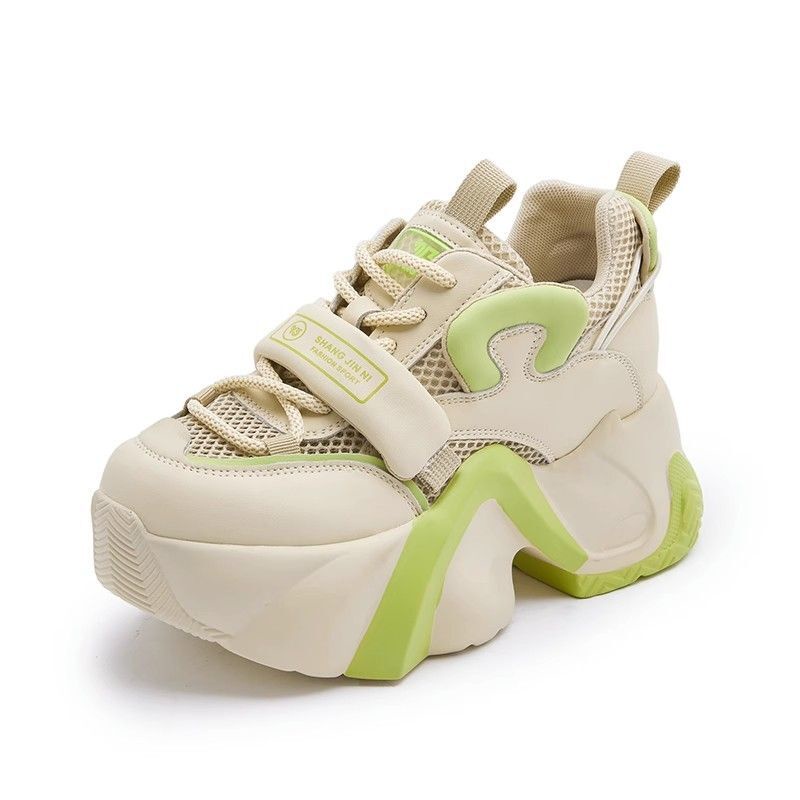 Giày Thể Thao Đế Dày Phối Lưới Thoáng Khí Thời Trang Mùa Hè 2023 Mới Cho Nữ