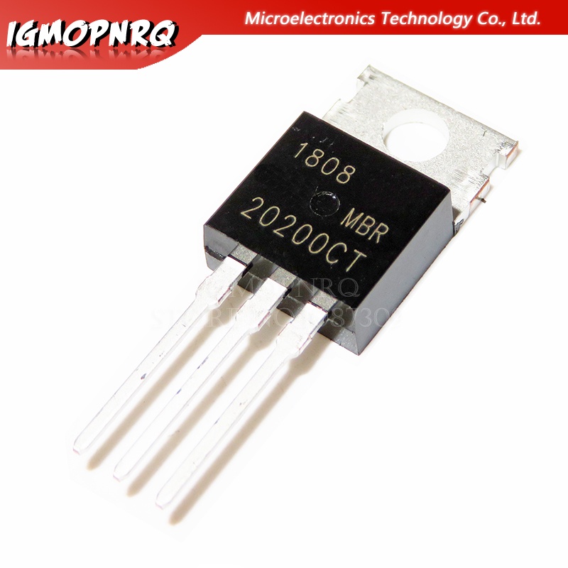 Bộ 10 Linh Kiện Điện Tử mbr20200ct mbr20200 Cbr20200C schottky & Hiệu Chỉnh 20 amp 200 volt dual to-