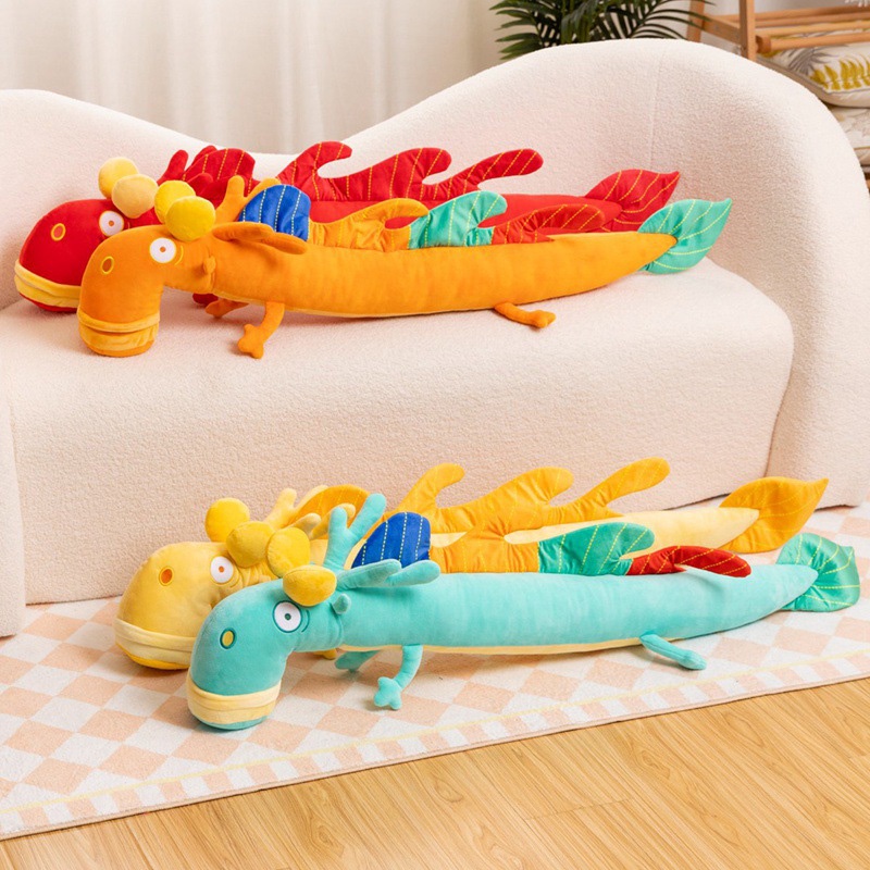 Đồ chơi nhồi bông Hình Con Rồng Dài 100cm Mềm Mại Dễ Thương