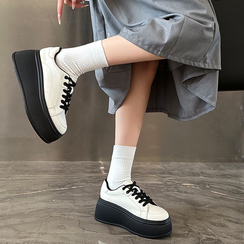 Giày Thể Thao Đế Dày Tăng Chiều Cao Phong Cách Mới Mùa Thu 2023 Cho Nữ