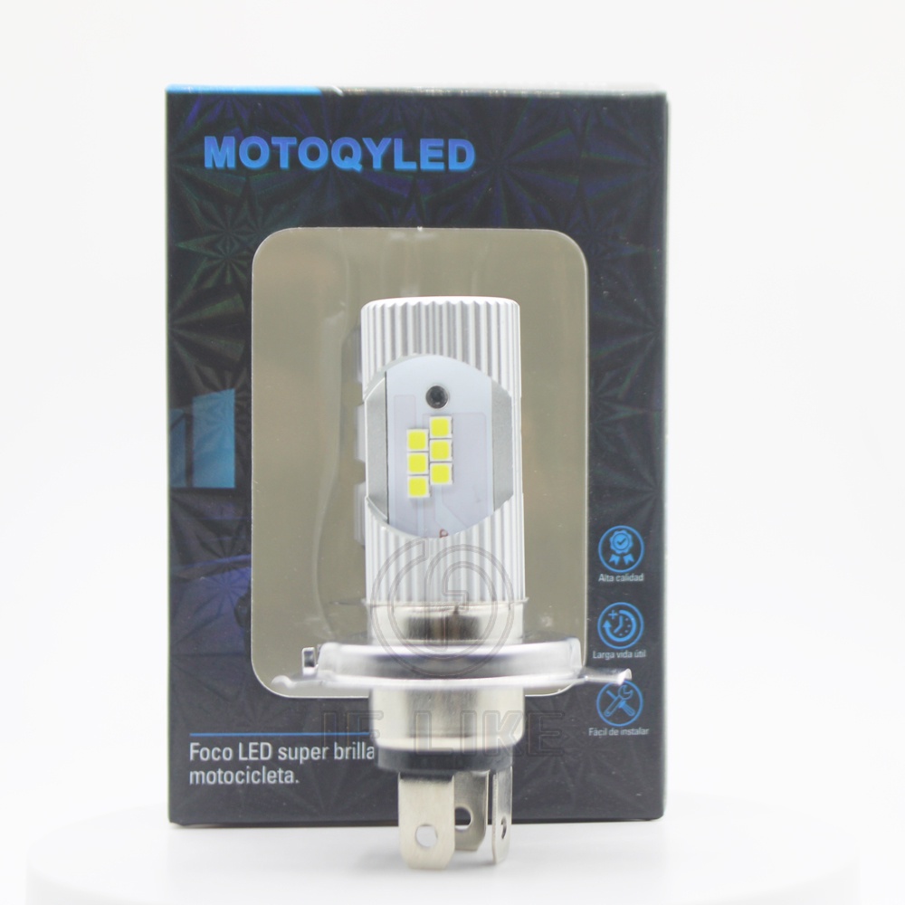 Đèn Pha led 6500k h6 px15d H4 12v-80v Ánh Sáng Trắng Cao Thấp Cho Xe Mô Tô