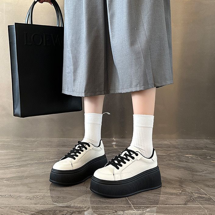 Giày Thể Thao Đế Dày Tăng Chiều Cao Phong Cách Mới Mùa Thu 2023 Cho Nữ