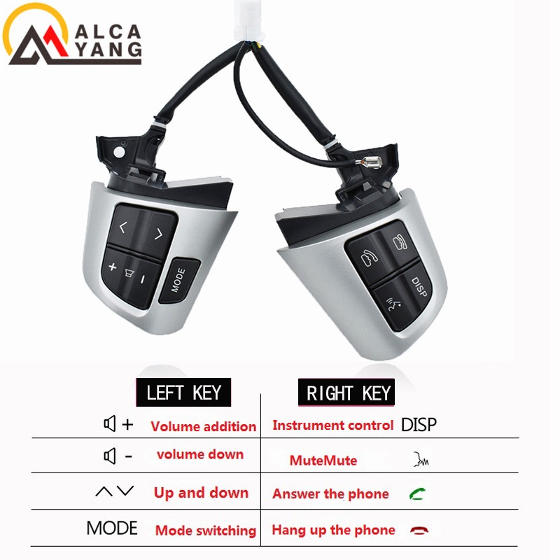 Công Tắc Điều Khiển Âm Thanh Gắn Vô Lăng Xe Hơi toyota corolla / wish / rav4 / altis oe