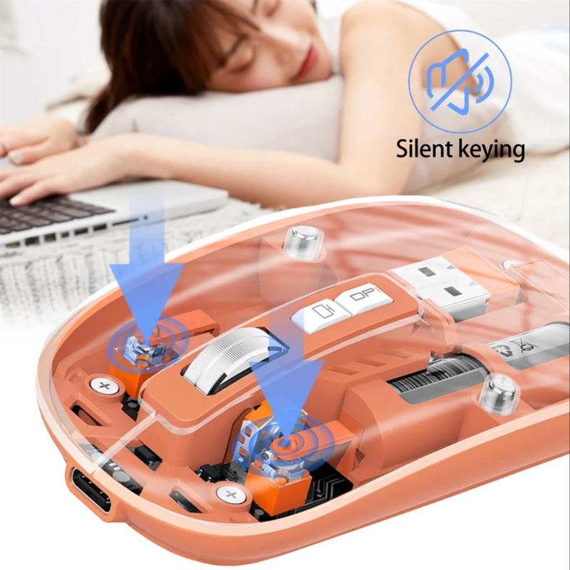 Razer Chuột bluetooth Không Dây 2.4g 3 Chế Độ Kèm Đèn rgb