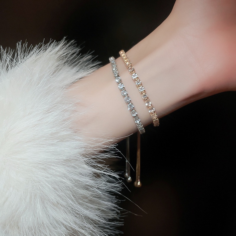 Vòng Tay Đính Đá zircon Lấp Lánh Sang Trọng Cho Nữ