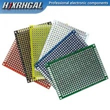1 bảng mạch hai mặt 5 * 7cm 5x7cm màu đỏ / xanh lá / đen / vàng