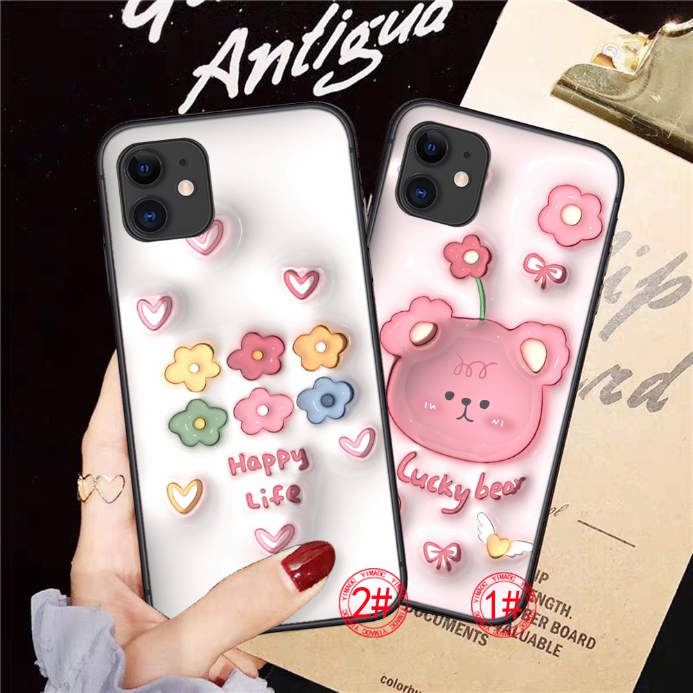 Ốp Điện Thoại Dẻo Họa Tiết Hoa Dễ Thương Cho samsung note 10 lite 20 ultra s22 plus ty12