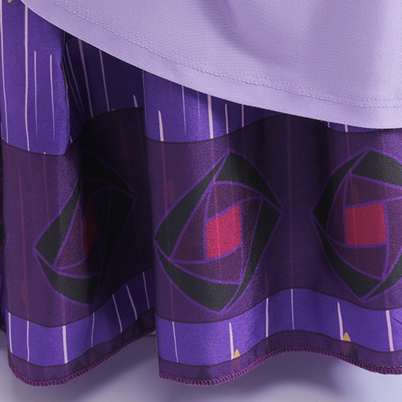 Đầm Ngủ Tay Dài Màu Tím Hóa Trang Ngôi Sao asha star wish Cho Bé Gái / Giáng Sinh / halloween