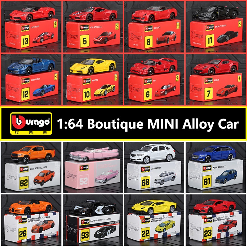 Bburago Mô Hình Xe Ô Tô porsche bugatti Tỉ Lệ 1: 64