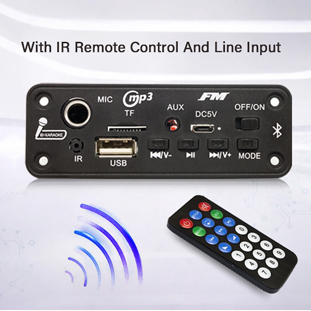 Dc Bảng Mạch Khuếch Đại Âm Thanh mp3 5v bluetooth Không Dây 6w Hỗ Trợ tf usb 3.5mm