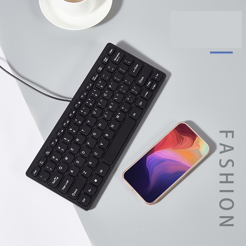 Bàn Phím Dây mini 78 Phím Có Dây Kết Nối usb Thích Hợp Cho Văn Phòng / Công Sở