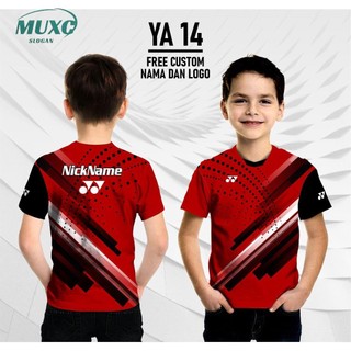 [Tùy chỉnh miễn phí] Áo thun cầu lông trẻ em Yonex Jersey Tên và số tùy chỉnh