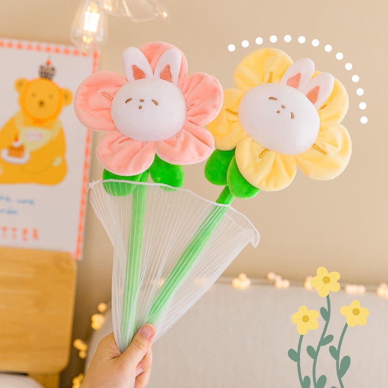 Thú Nhồi Bông Hình Thỏ Hoạt Hình Đáng Yêu