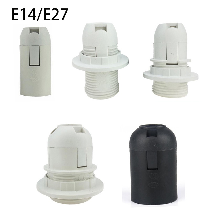 1 x Vít E14 E27 M10 Ổ cắm bóng đèn Led Hỗ trợ ổ cắm điện 220V 110v.AVN