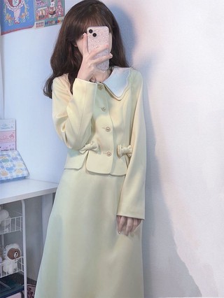 Trang Phục Nữ Cao Cấp Nhẹ Nhàng, Hồng Kông, Phong Cách Pháp, Hai Bộ Váy.