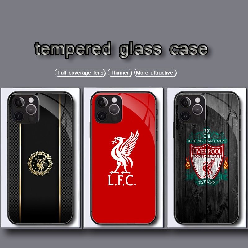 Ốp Điện Thoại Kính Cường Lực Hình liverpool t204 Cho iphone 6 6s 7 8 plus