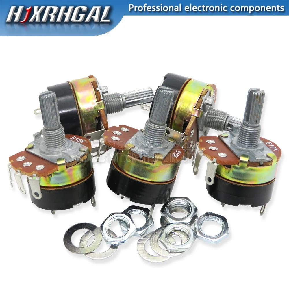 Bộ 5 Chiết Áp Có Công Tắc wh138-1 b5k b10k b20k b50k b100k b250k b500k