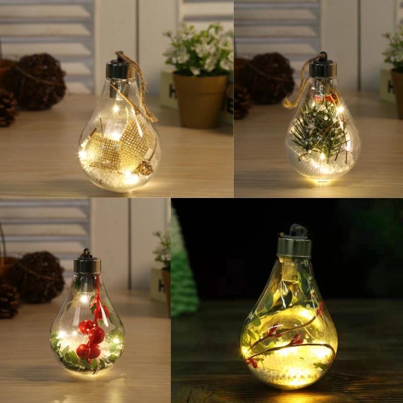 Bóng Đèn led Trong Suốt Dùng Trang Trí Cây Thông Giáng Sinh
