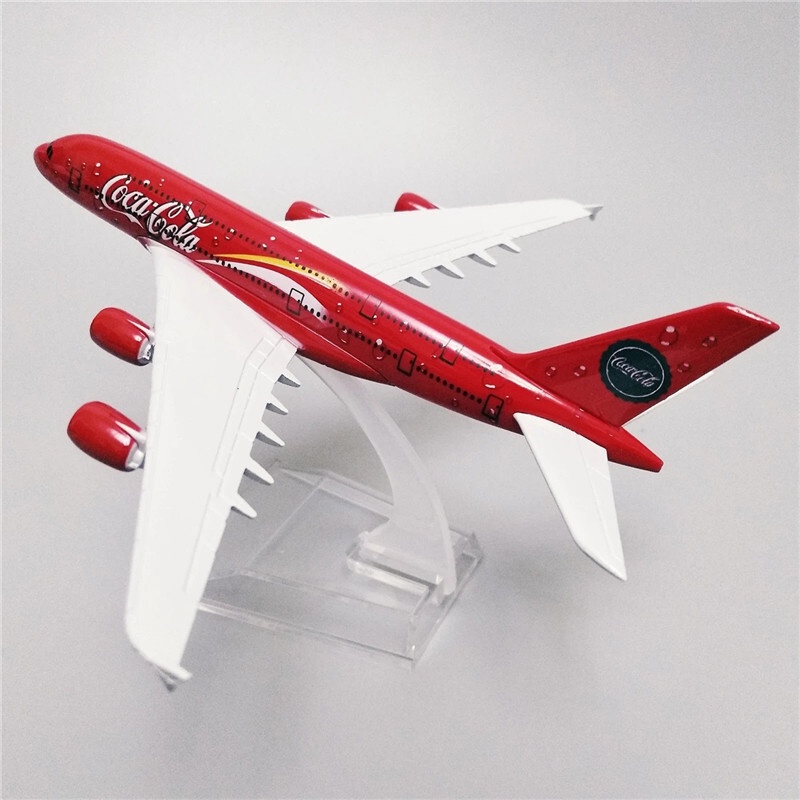 Hợp Kim Kim Kim Loại Đỏ Air Airlines A380 Diecast Máy Bay Mô Hình Airbus 380 Airways Máy Bay Máy Bay