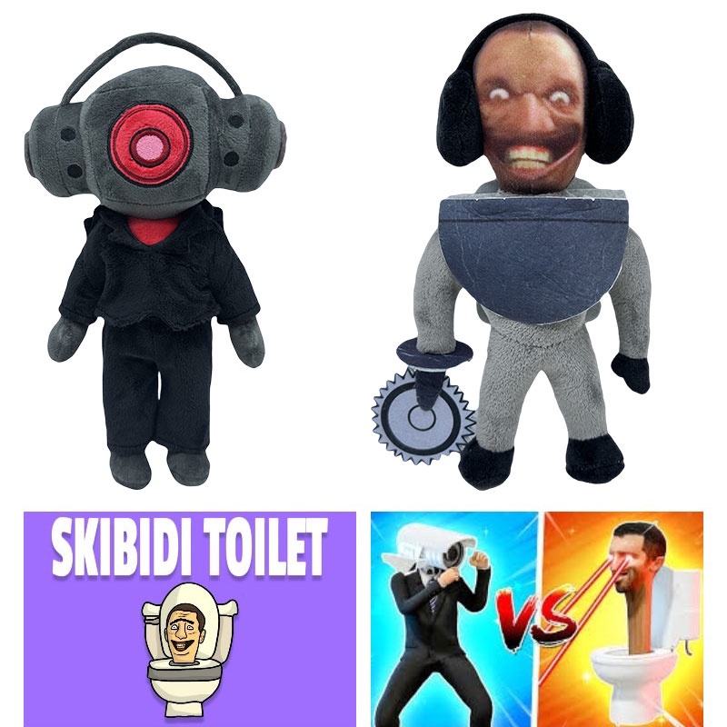 Skibidi Đồ Chơi Nhồi Bông Hình toilet Cho Bé 18cm Và 23cm