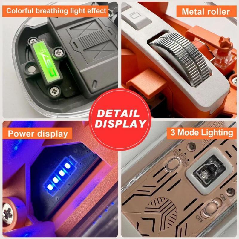 Razer Chuột bluetooth Không Dây 2.4g 3 Chế Độ Kèm Đèn rgb