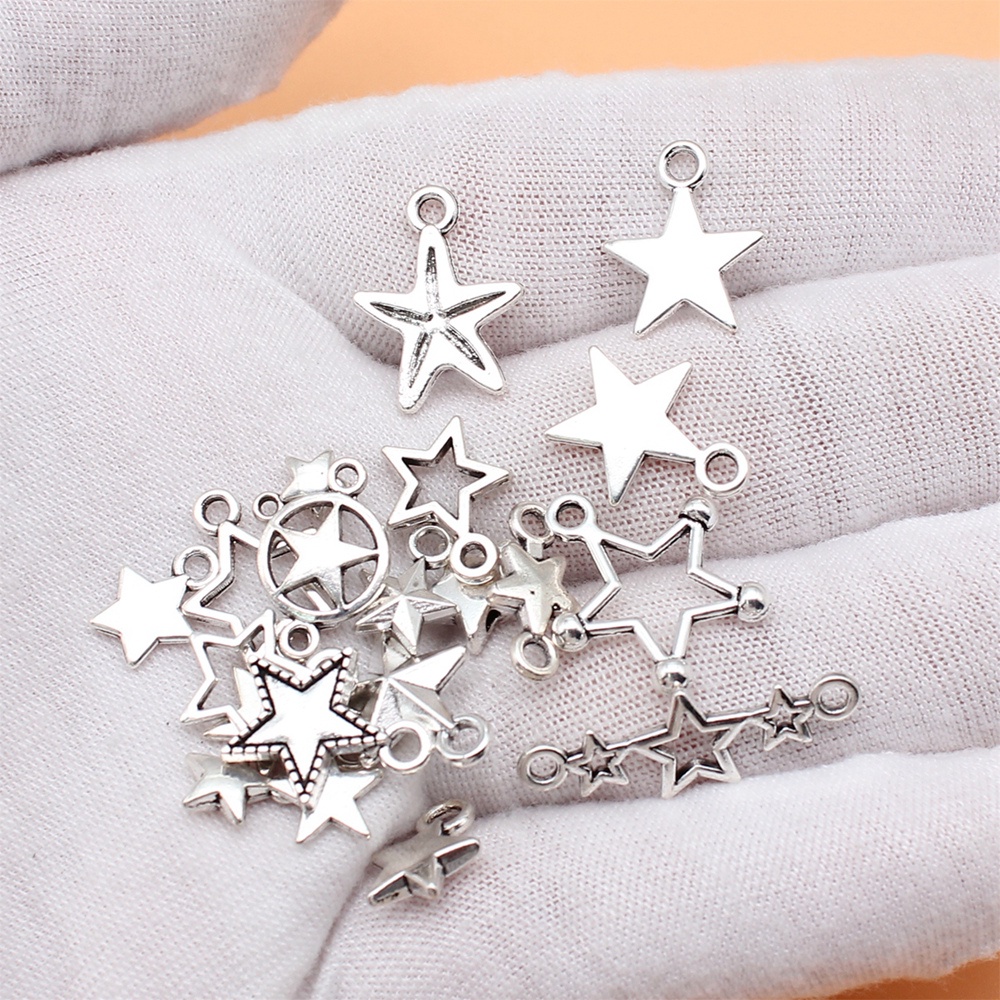 Charms set 20 Mặt Dây Chuyền Hình Ngôi Sao