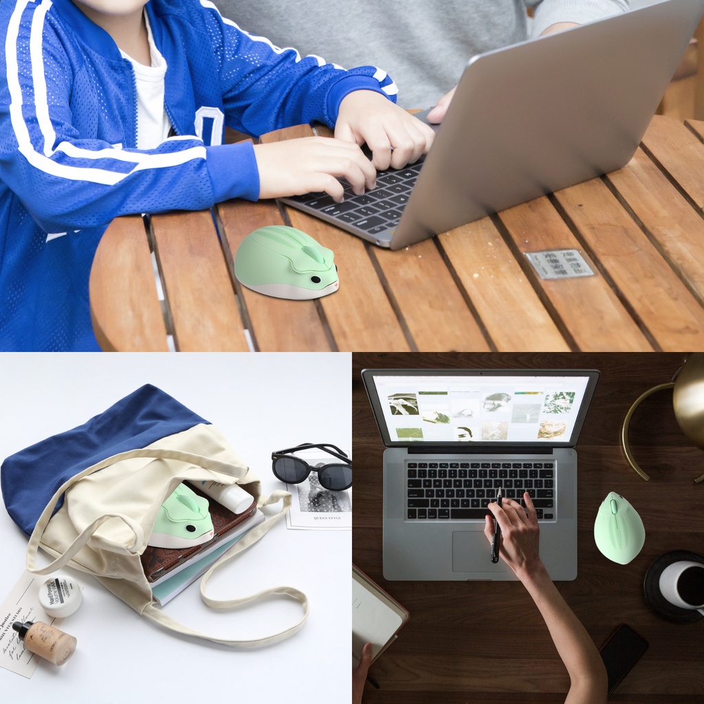 Dễ Thương Chuột hamster Không Dây 2.4g 4000 dpi