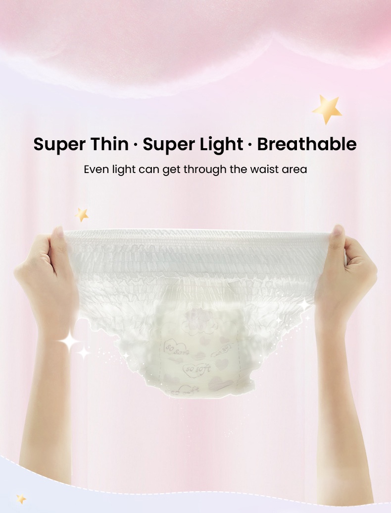 Whisper Girl Quần Lót sanitary Có Đệm Lót Mông Giữ Ấm Khô Nhanh Lâu Trôi Trong Đêm Cho Nam Giới