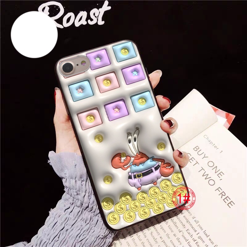 Ốp Điện Thoại Dẻo Họa Tiết Hoạt Hình spongebob Cho samsung note 10 lite 20 ultra s22 plus ty7